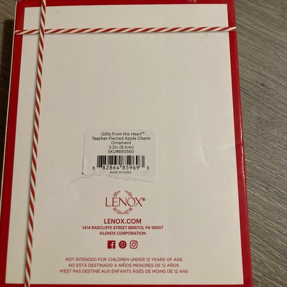 Lenox “Teacher” filigree ornament - Picture 2 of 3